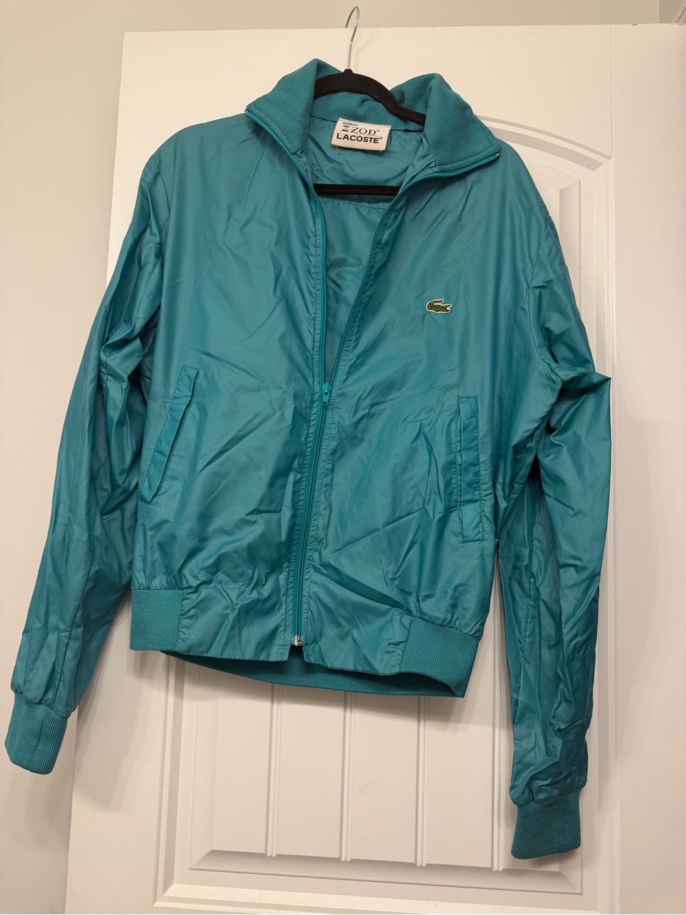 Vintage Lacoste Teal Zip-Up Windbreaker Jacket